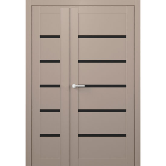 Usa interior THG MEGVie Vinil Loft Gri Mat Dubla