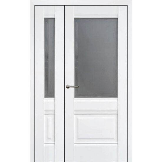 Usa interior Dubla THG GRT 2 Alb Silk Sticla