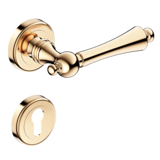 Maner usa interior THG Century + Rozeta cilindru Auriu