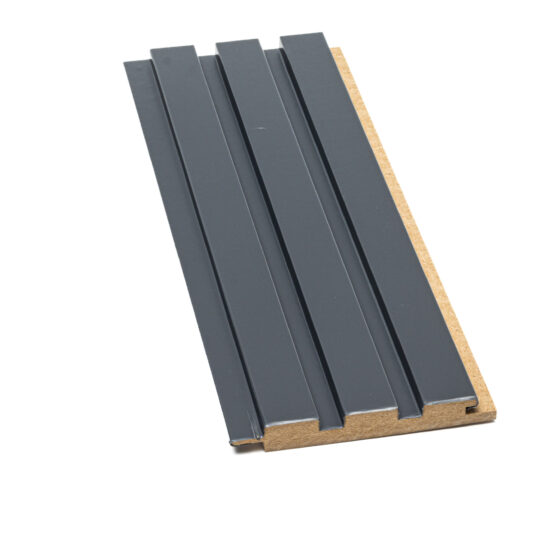 Riflaj drept din mdf THG Sof Antracit Mat