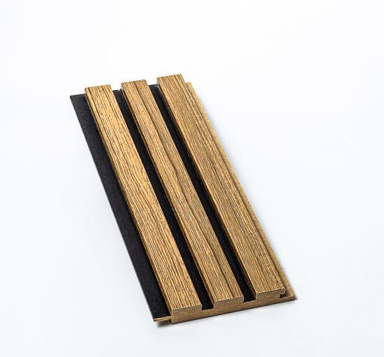 Riflaj drept din mdf THG Woo Nuc + Negru