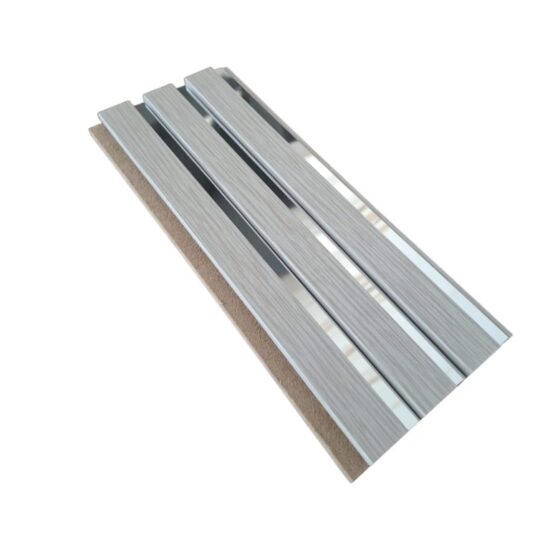 Riflaj drept din mdf THG ASO Gri Texturat Salcie + Argintiu