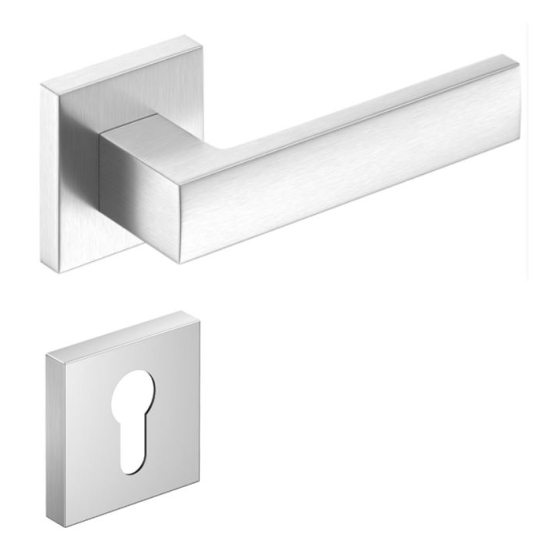 Manere usi CUBE crom satin cu rozeta yala