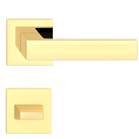 Manere usi CUBE SLIM auriu lucios wc