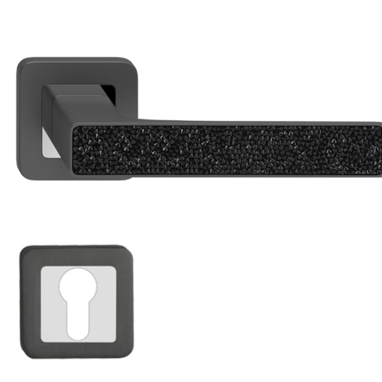 Manere usi DEKO grafit decor cristale negre yala