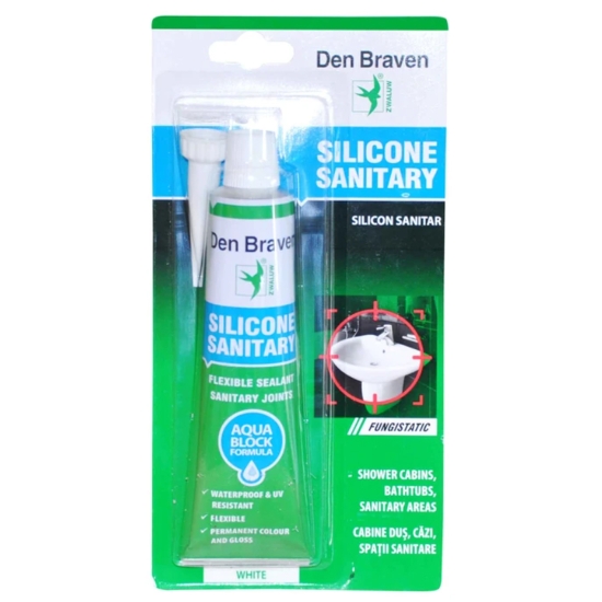SILICON SANITAR ALB 80ML BLISTER DB DIY