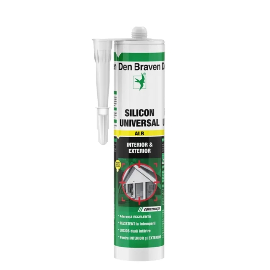 SILICON UNIVERSAL ALB 280ML DB DIY