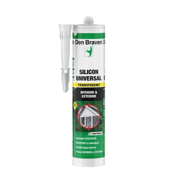 SILICON UNIVERSAL TRANSPARENT 280ML DB DIY