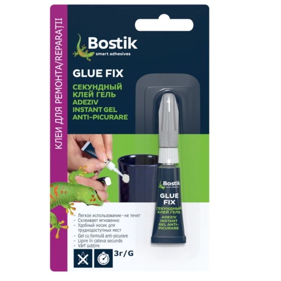 ADEZIV SUPER GLUE NON-DRIP GEL 3G G114E BOSTIK